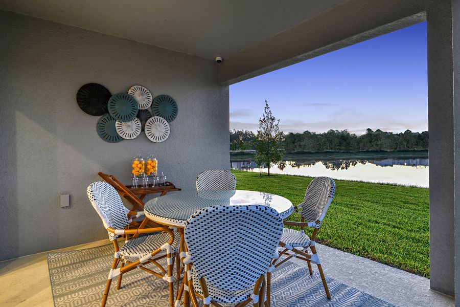 Representative exterior details of a home built from the Goldfinch by Taylor Morrison in Solena, North Fort Myers (Image 3).
