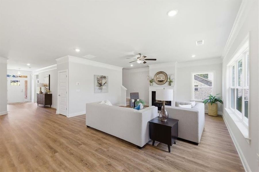 Furnished interior view inside a new home in Tuscany Hills, Douglasville (Image 11).