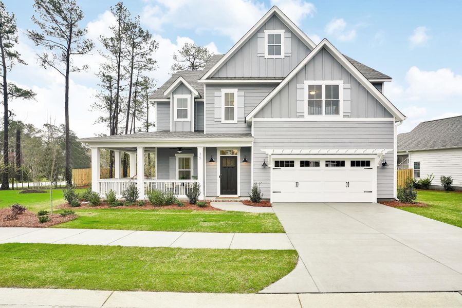Representative exterior photo of a completed home built from the Harrison by Bill Clark Homes in Sidbury Landing, Wilmington, NC (Image 30).