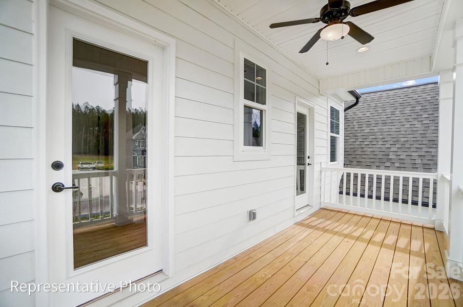 Exterior details and patio area of a home in Rone Creek, Waxhaw (Image 22).