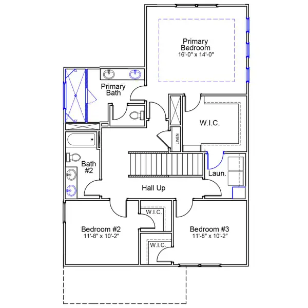2D floor plan layout of this home in Sweetbrier, Durham, NC (Image 3).