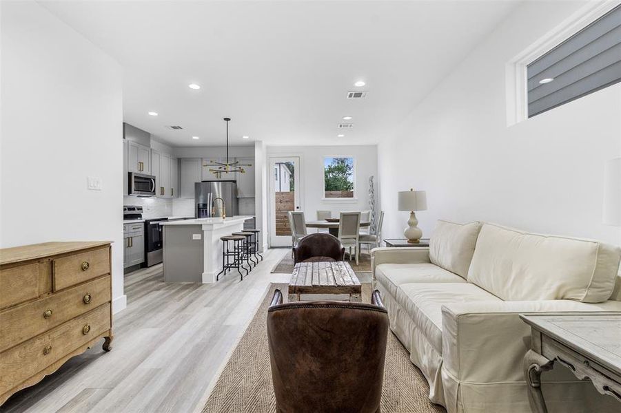 Furnished interior view inside a new home in , Houston (Image 39).