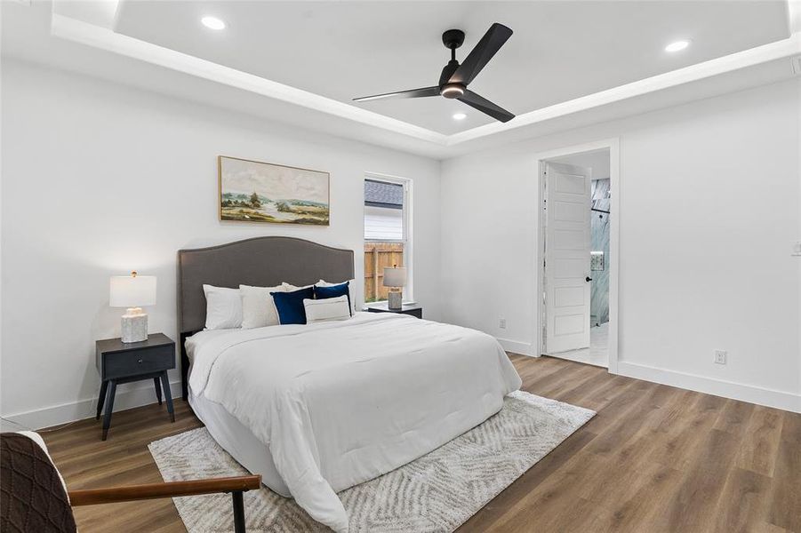 Furnished interior view inside a new home in , Dallas (Image 13).