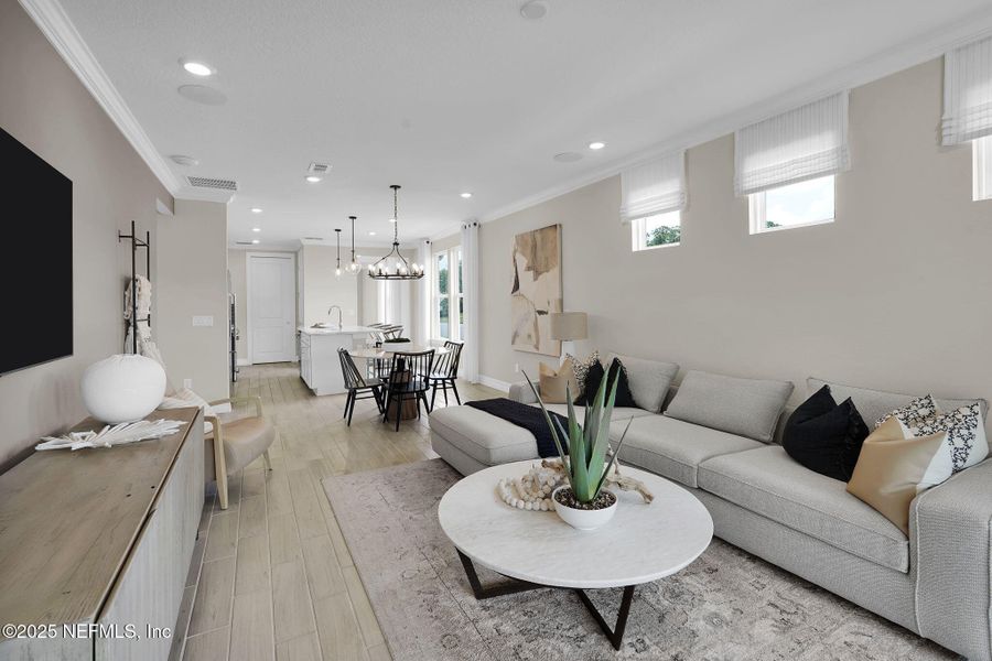 Furnished interior view inside a new home in Summer Bay at Grand Oaks, St. Augustine (Image 29).