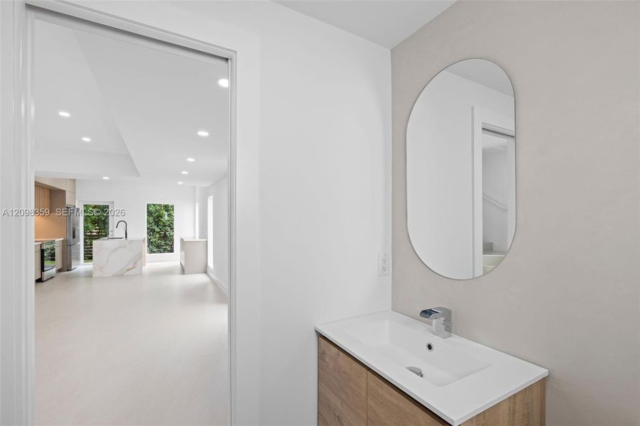 Furnished interior view inside a new home in , South Miami (Image 4). Furnished interior view inside a new home in , South Miami (Image 4).
