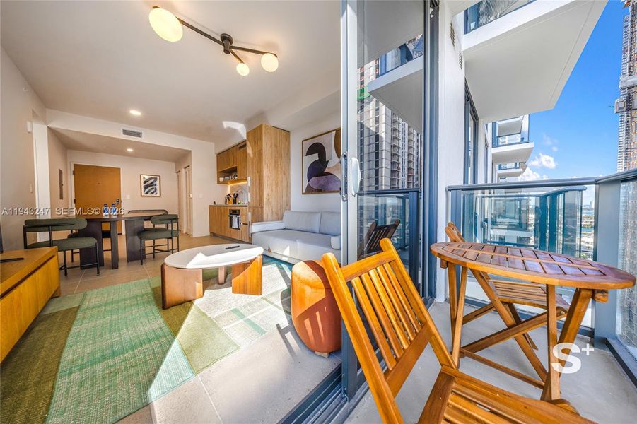 Furnished interior view inside a new home in , Miami (Image 16).