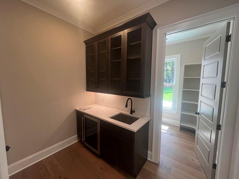 Furnished interior view inside a new home in , White (Image 16).
