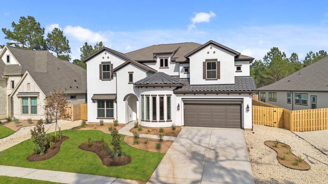 Front exterior of a new home in Colton, Montgomery, TX, highlighting curb appeal (Image 21).