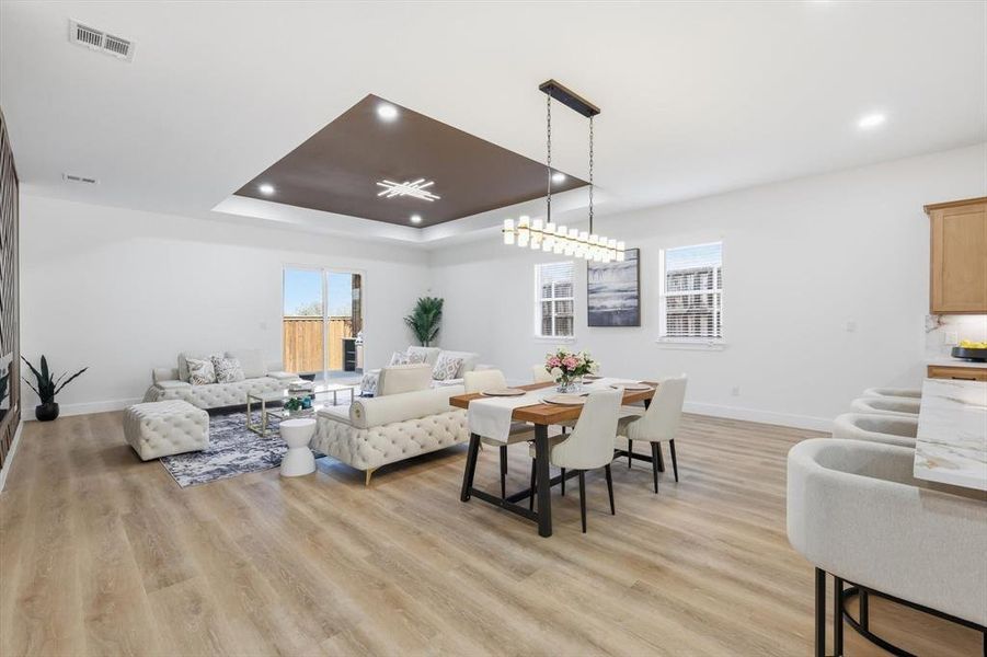 Furnished interior view inside a new home in , Denton (Image 34).