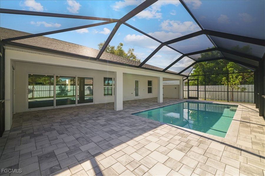 Exterior details and patio area of a home in Cape Coral, Cape Coral (Image 23).