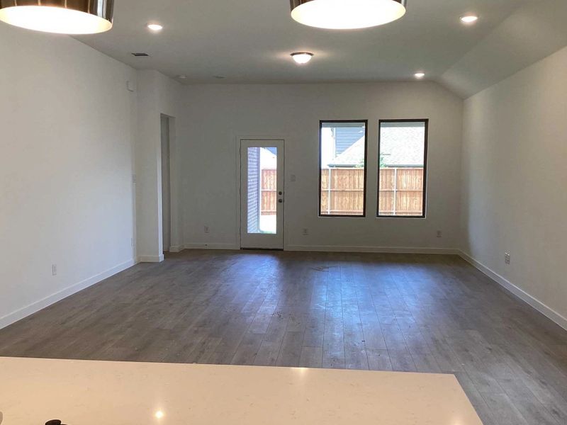 Open Living-Dining Room Construction Progress