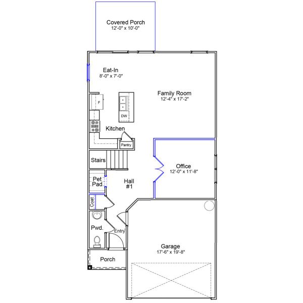 2D floor plan layout of this home in Ellington, Elgin, SC (Image 2).