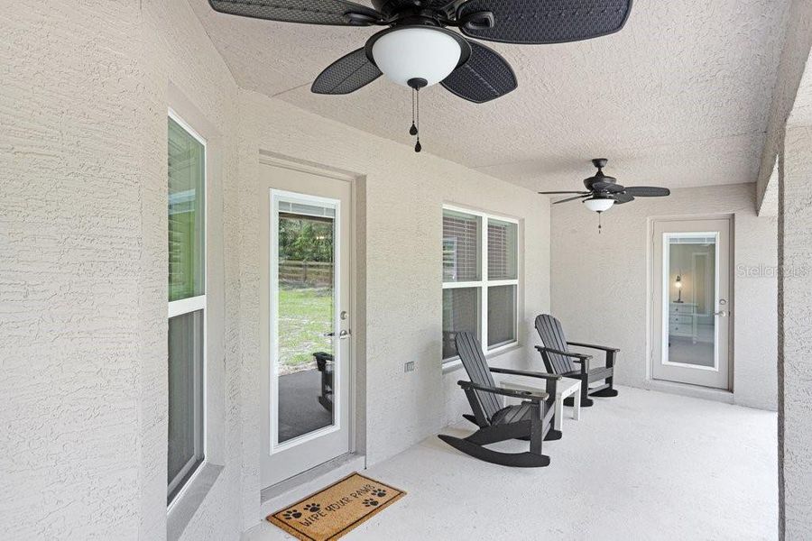 Exterior details and patio area of a home in Pine Ridge, Beverly Hills (Image 25).