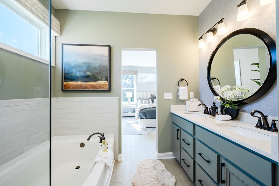 Representative furnished interior of a home built from the Magnolia by Fischer Homes in Vista Hills, Louisville (Image 26).