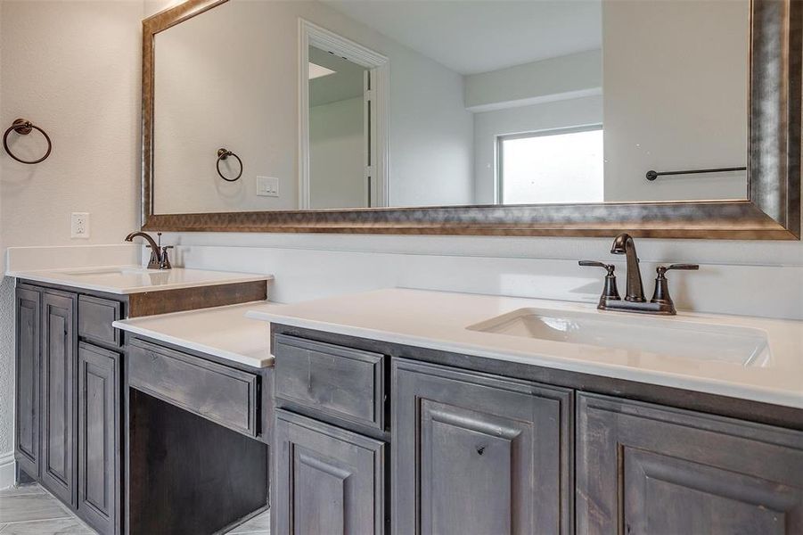 Bathroom with double vanity