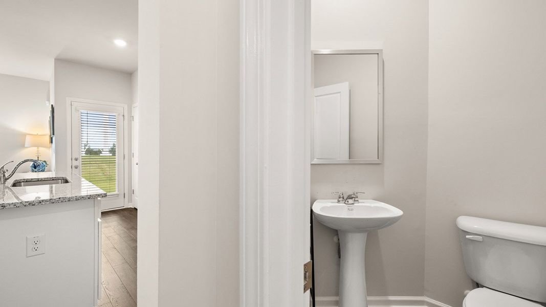 Representative furnished interior of a home built from the Maywood 3 by D.R. Horton in The Abbey at Trolley Run Station, Aiken (Image 16).