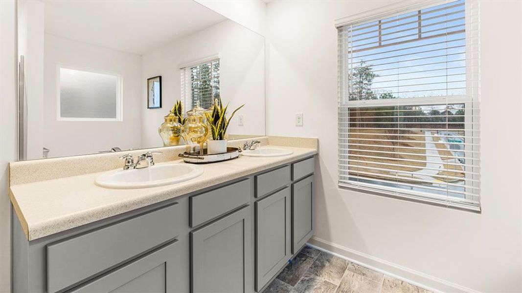 Furnished interior view inside a new home in Brooks Station, Dacula (Image 54).