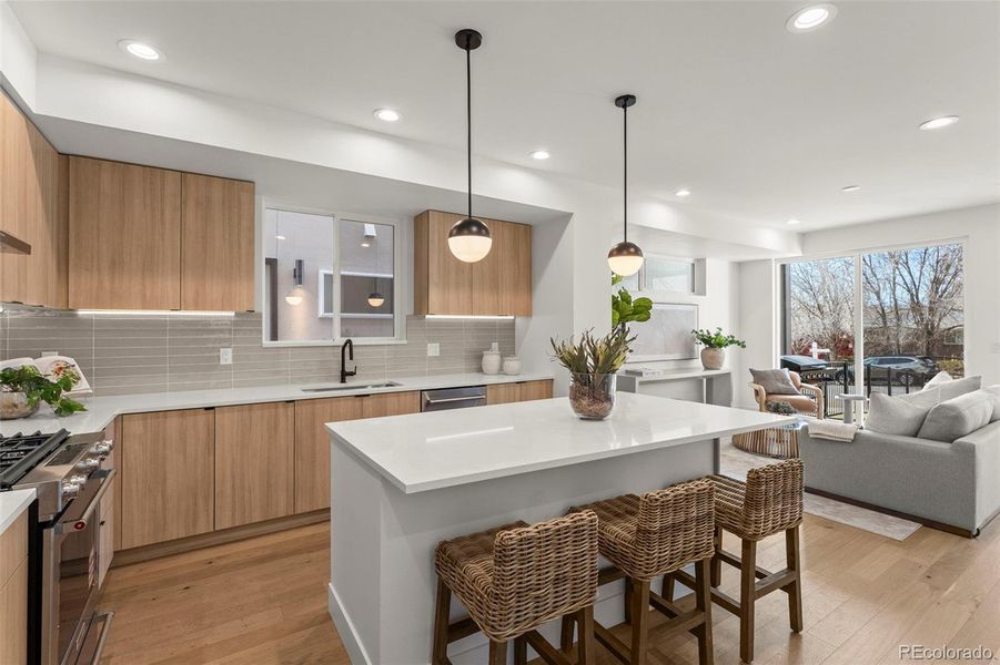 Furnished interior view inside a new home in , Denver (Image 21).