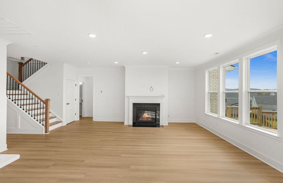 Spacious, unfurnished interior of a new home in Durham Farms, Hendersonville (Image 62).
