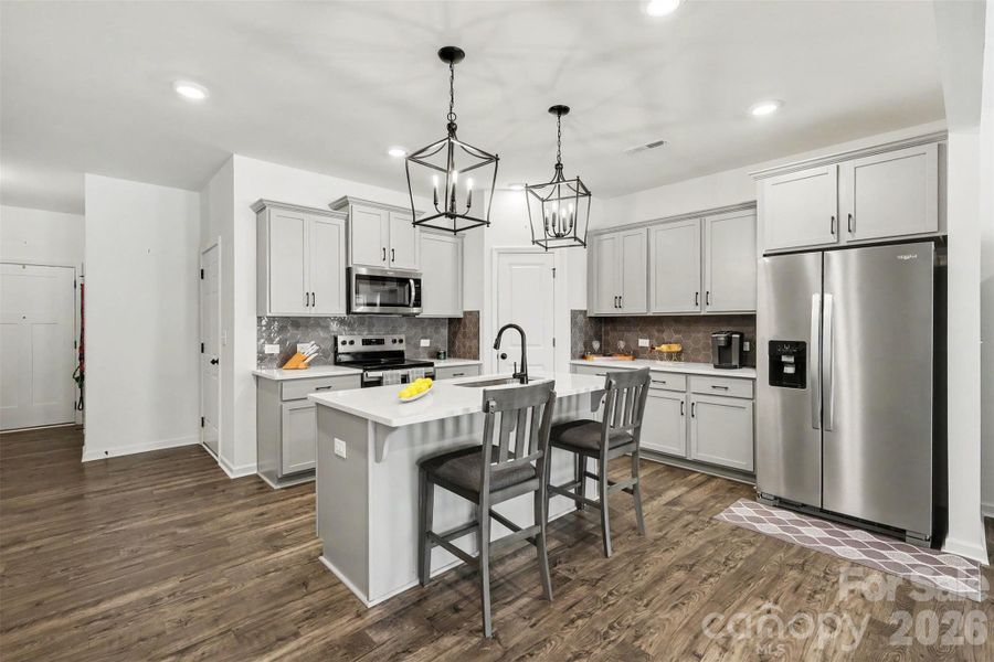 Furnished interior view inside a new home in , Clover (Image 12).