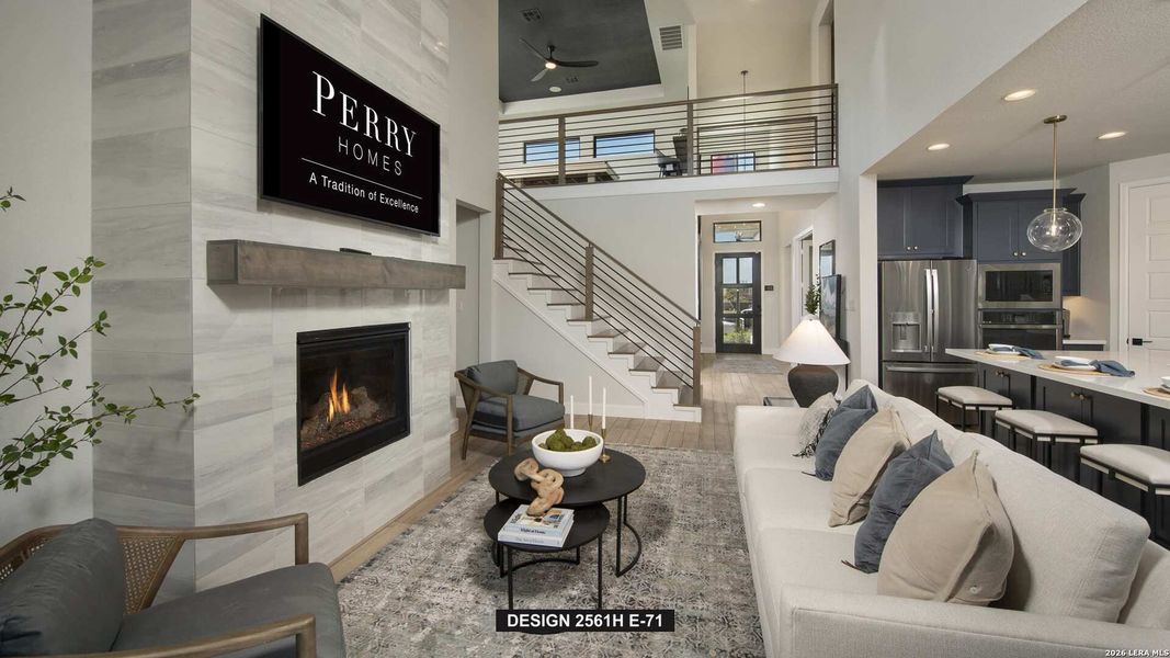 Furnished interior view inside a new home in Corley Farms, Boerne (Image 5). Furnished interior view inside a new home in Corley Farms, Boerne (Image 5).