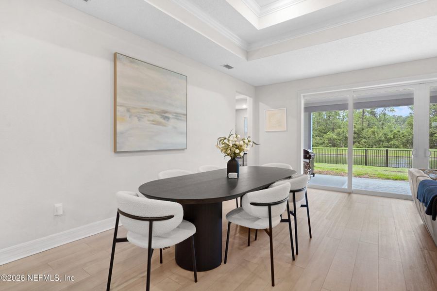 Furnished interior view inside a new home in , Jacksonville (Image 30).