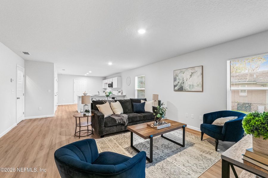 Furnished interior view inside a new home in , Jacksonville (Image 17). Furnished interior view inside a new home in , Jacksonville (Image 17).