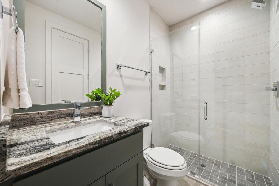 Furnished interior view inside a new home in Point East, Houston (Image 25).