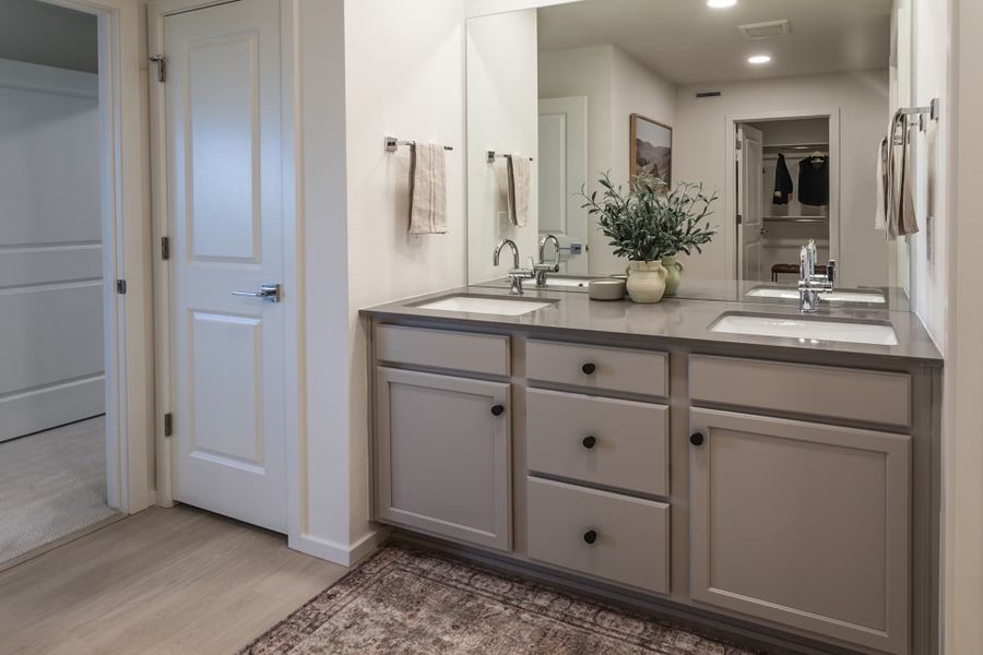 Representative furnished interior of a home built from the Oakley by Hartford Homes in Trailside Story Collection - Single Family Homes, Timnath (Image 25).