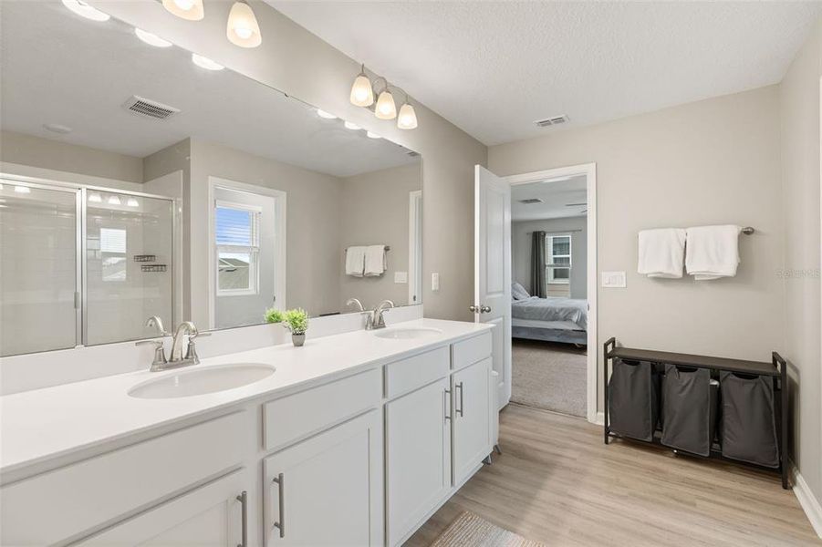 Furnished interior view inside a new home in Seasons at The Grove, Mascotte (Image 18).