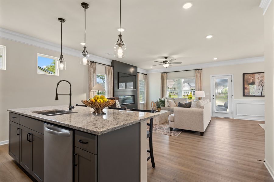 Furnished interior view inside a new home in Wind Haven, Ooltewah (Image 4).