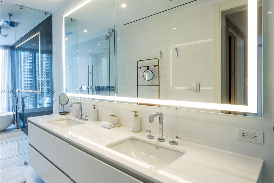 Furnished interior view inside a new home in Aston Martin Residences, Miami (Image 13). Furnished interior view inside a new home in Aston Martin Residences, Miami (Image 13).