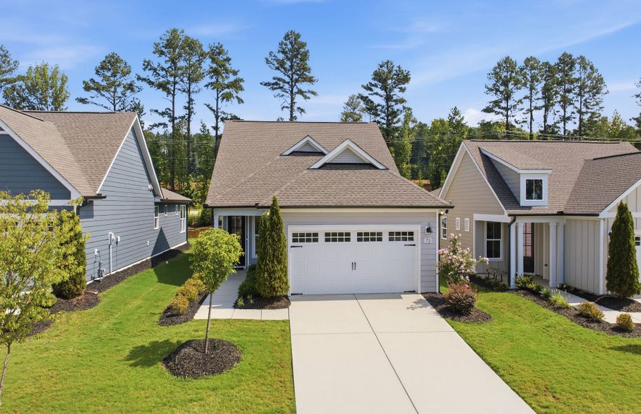Representative exterior photo of a completed home built from the Compass by Del Webb in Del Webb at Chatham Park, Pittsboro, NC (Image 23).