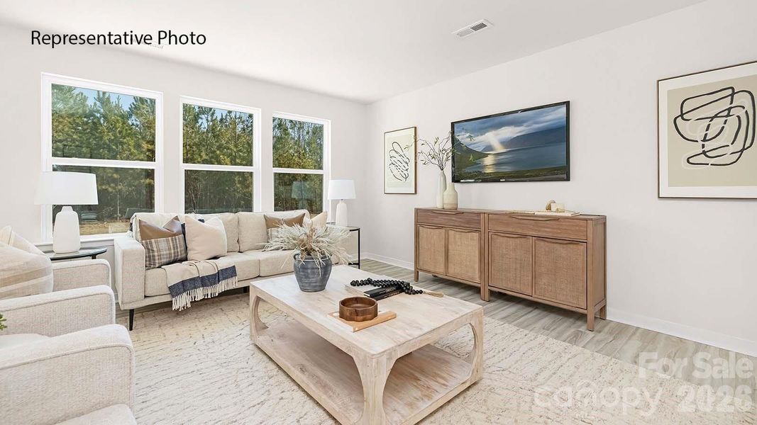 Furnished interior view inside a new home in Woodhaven at Chester, Chester (Image 12).