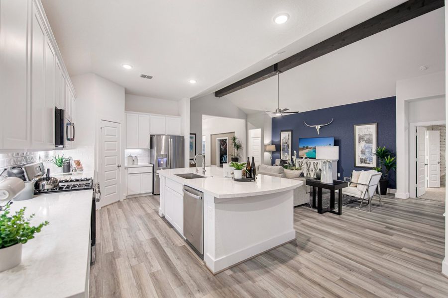 Furnished interior view inside a new home in Stillwater Ranch, San Antonio (Image 18).