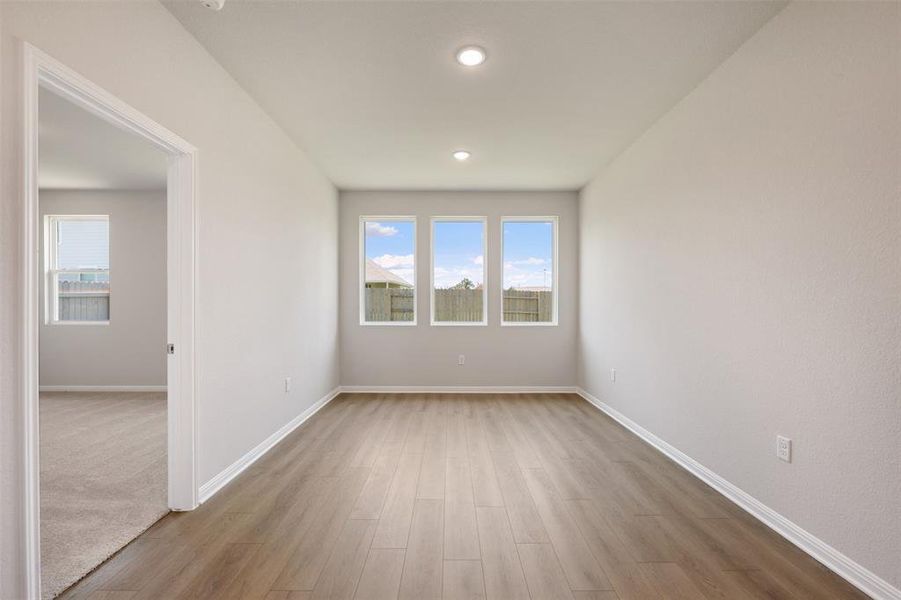 Spacious, unfurnished interior of a new home in The Colony, Bastrop (Image 19). Spacious, unfurnished interior of a new home in The Colony, Bastrop (Image 19).