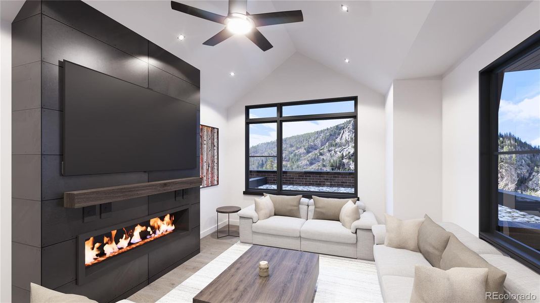 Rendering only. Actual finishes are selected by the buyer and layout varies throughout the residences.