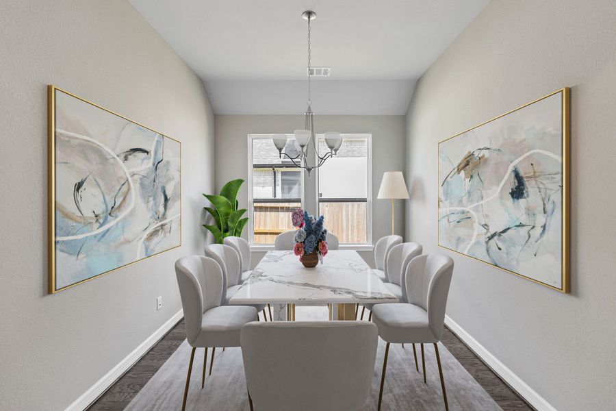 Representative furnished interior of a home built from the Dominion by Ashton Woods in Cedar Pointe 60ft, Crosby (Image 6).