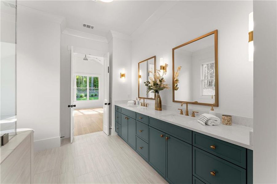 Furnished interior view inside a new home in Woodford, Acworth (Image 15).