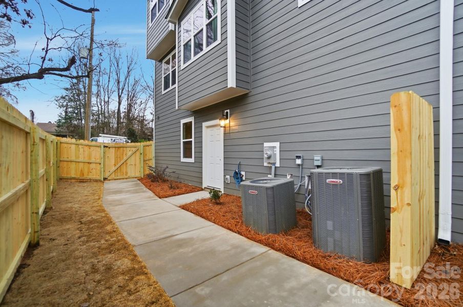 Exterior details and patio area of a home in , Charlotte (Image 22). Exterior details and patio area of a home in , Charlotte (Image 22).