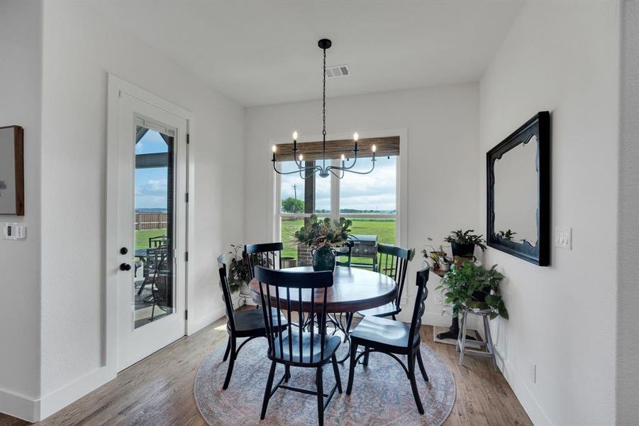 Breakfast with a peaceful view, is guaranteed to get your day started the right way!