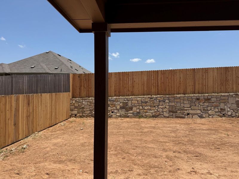 View of fenced backyard View of fenced backyard