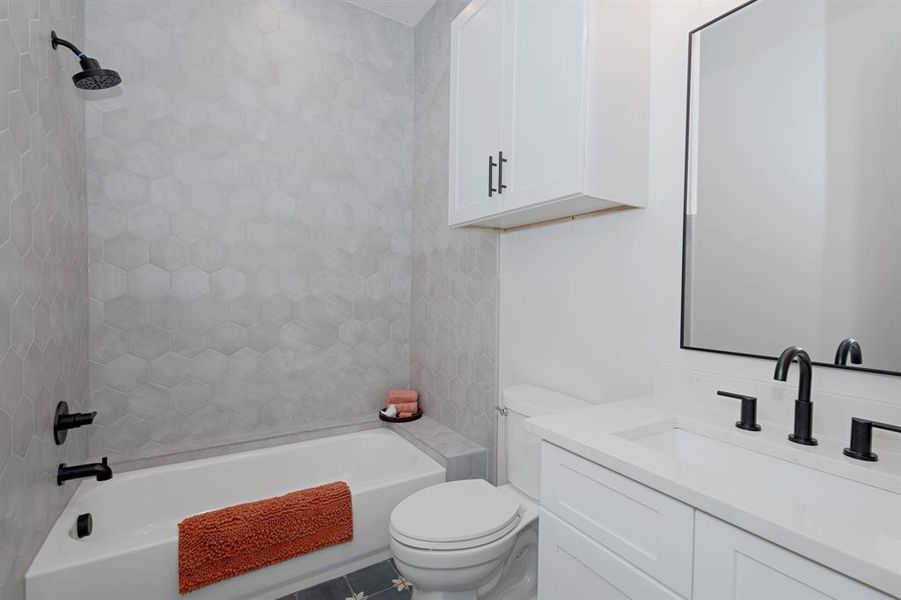 Furnished interior view inside a new home in , Justin (Image 12).