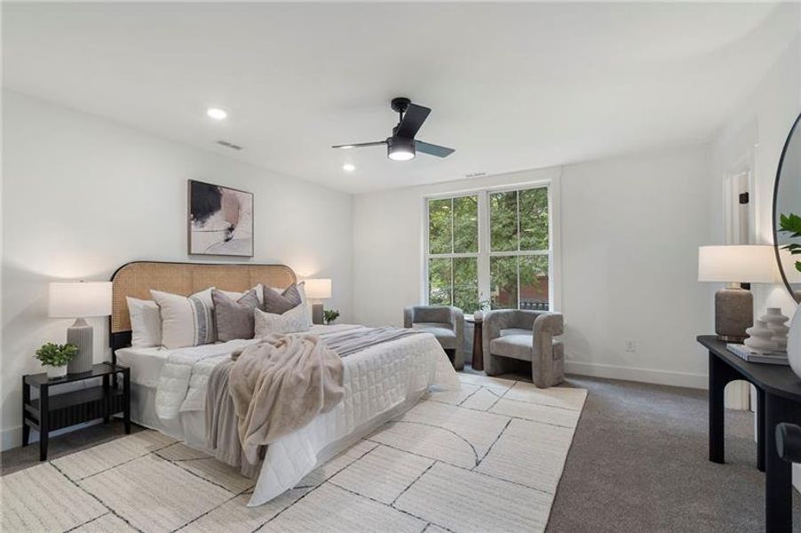 Furnished interior view inside a new home in , Atlanta (Image 50).