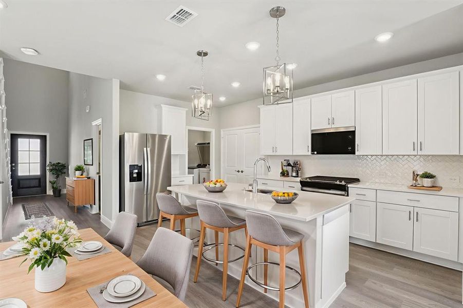 Furnished interior view inside a new home in Simpson Crossing - Spring Series, McKinney (Image 10).