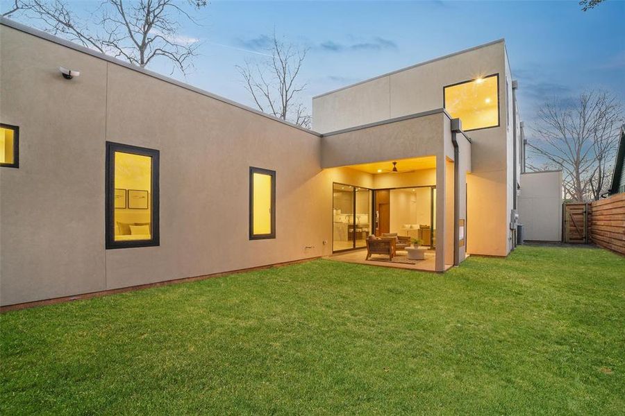 Exterior details and patio area of a home in , Dallas (Image 3). Exterior details and patio area of a home in , Dallas (Image 3).