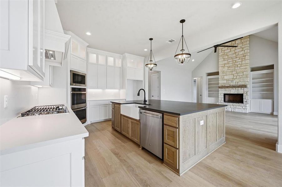 Furnished interior view inside a new home in Aledo Heights - Aledo ISD, Annetta South (Image 9).