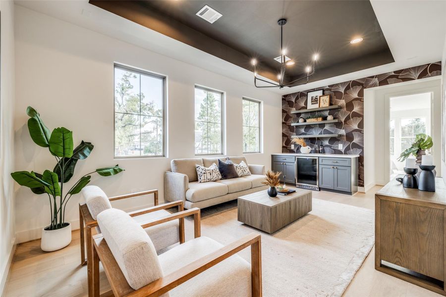 Furnished interior view inside a new home in , Houston (Image 33).