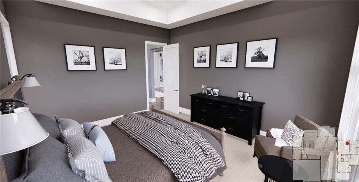 Furnished interior view inside a new home in , Ellijay (Image 29).