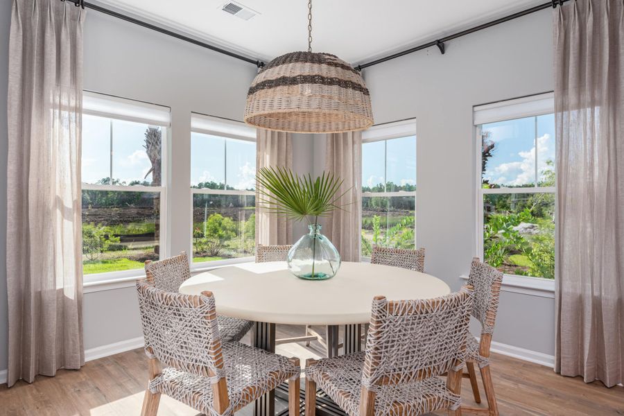 Furnished interior view inside a new home in Limehouse Farms: Arbor Collection, Summerville (Image 24). Furnished interior view inside a new home in Limehouse Farms: Arbor Collection, Summerville (Image 24).